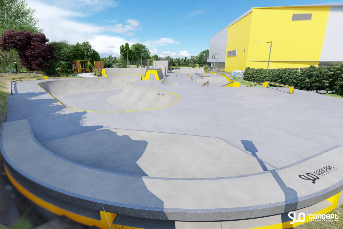 Projekt skateparku betonowego - Tarnowskie Góry