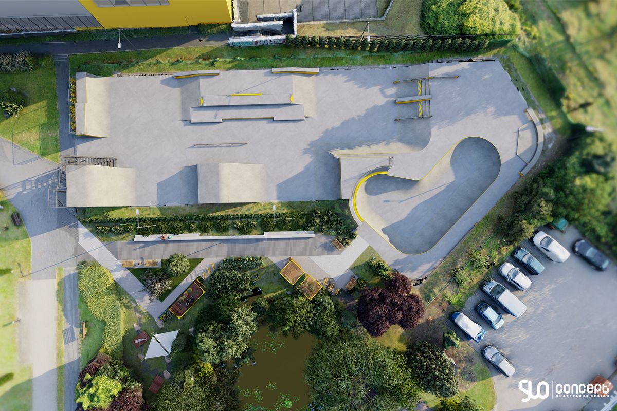 Projekt skateparku betonowego - Tarnowskie Góry