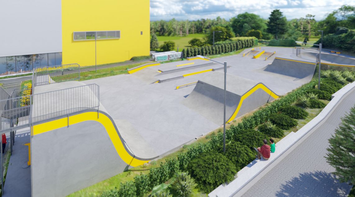 Projekt skateparku betonowego - Tarnowskie Góry