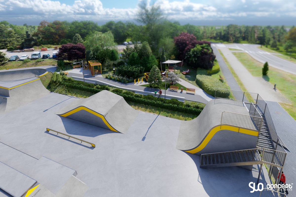 Projekt skateparku betonowego - Tarnowskie Góry