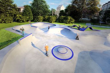 Projekt skateparku betonowego - Władysławowo