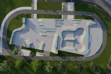 Projekt skateparku betonowego - Zielonka k. Warszawy