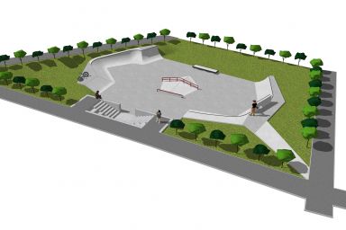 Projekt skateparku w Łysomicach