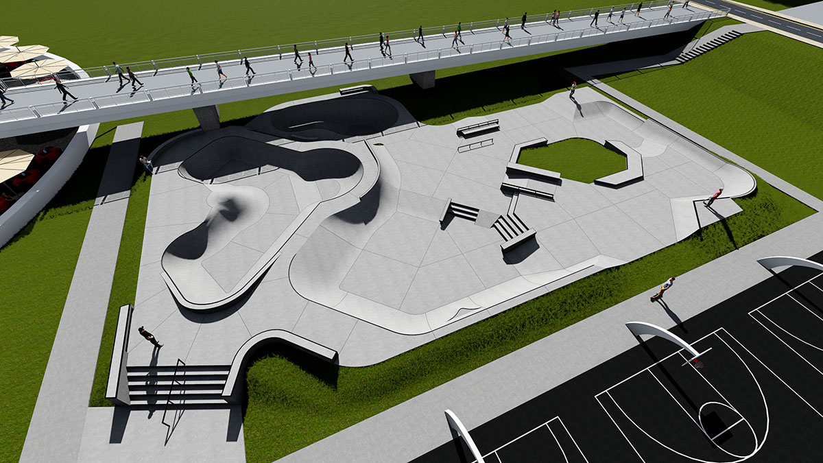 Projekt skateparku - Wilno