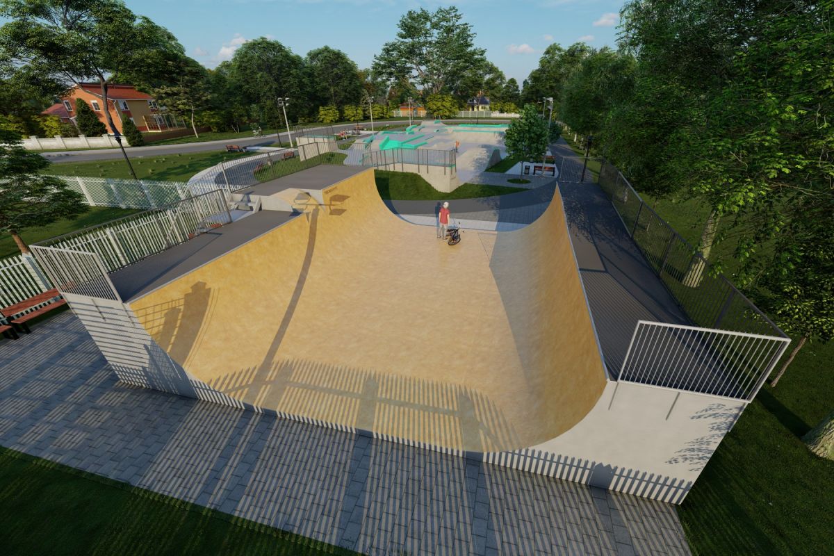 Projekt skateparku betonowego - Zielonka k. Warszawy