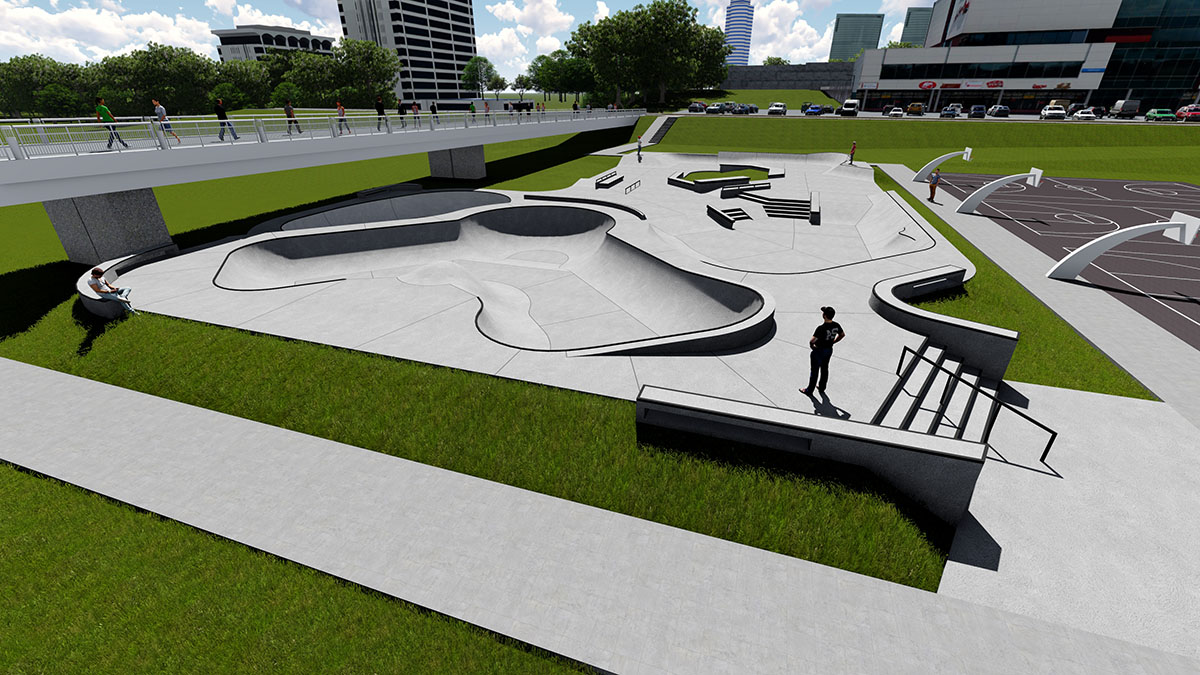 Projekt skateparku - Wilno