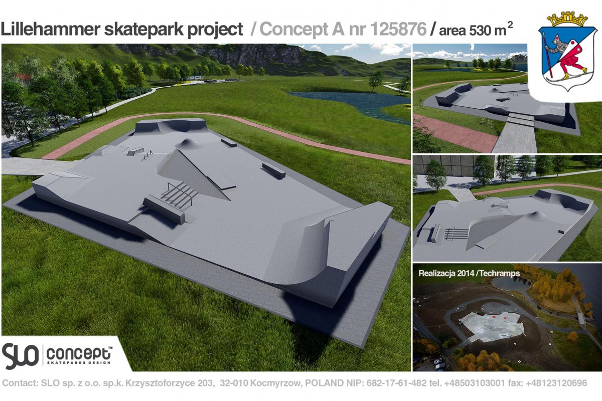Projekt skateparku - Lillehammer