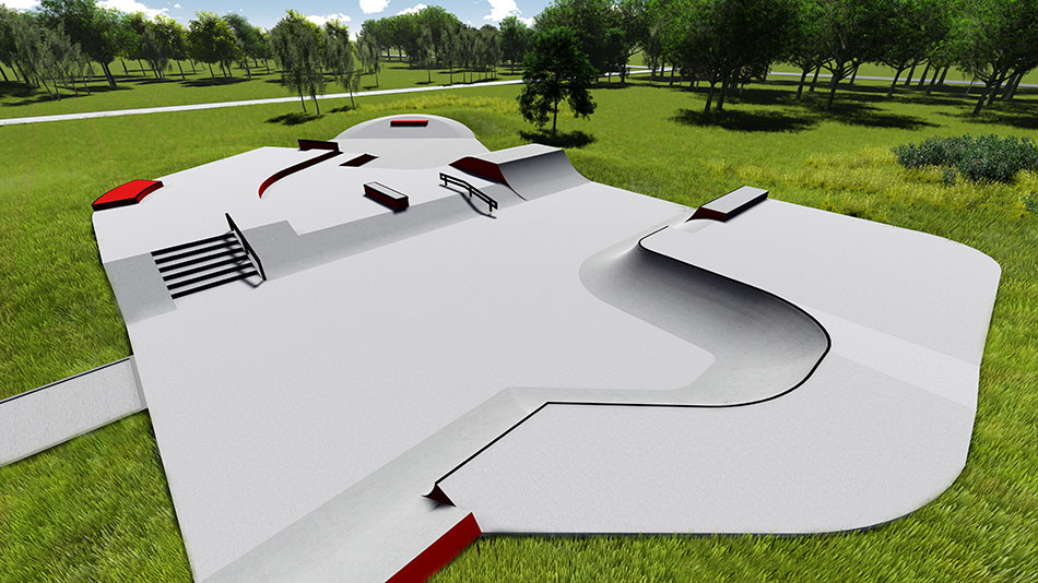 Projekt skateparku - Trzebież