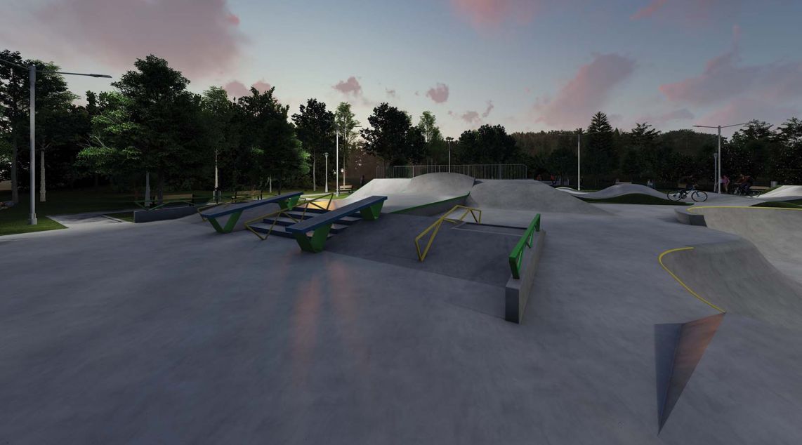 projekty skateparków