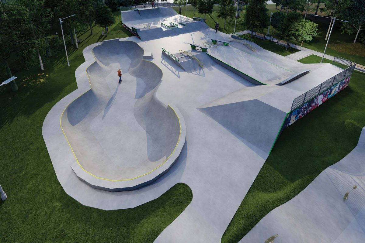 Projekt skateparku betonowego - Myślenice