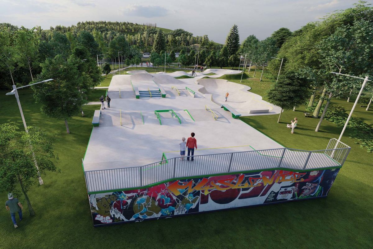 Projekt skateparku betonowego - Myślenice