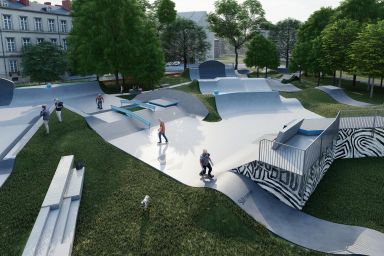 Projet de skatepark en béton - Ostrołęka
