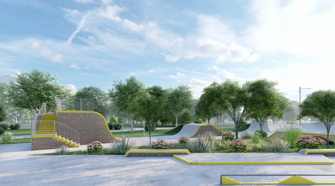 Projet de skatepark en béton - Solec Kujawski