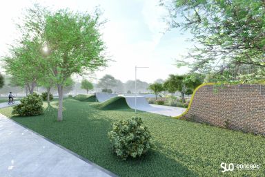 Projet de skatepark en béton - Solec Kujawski