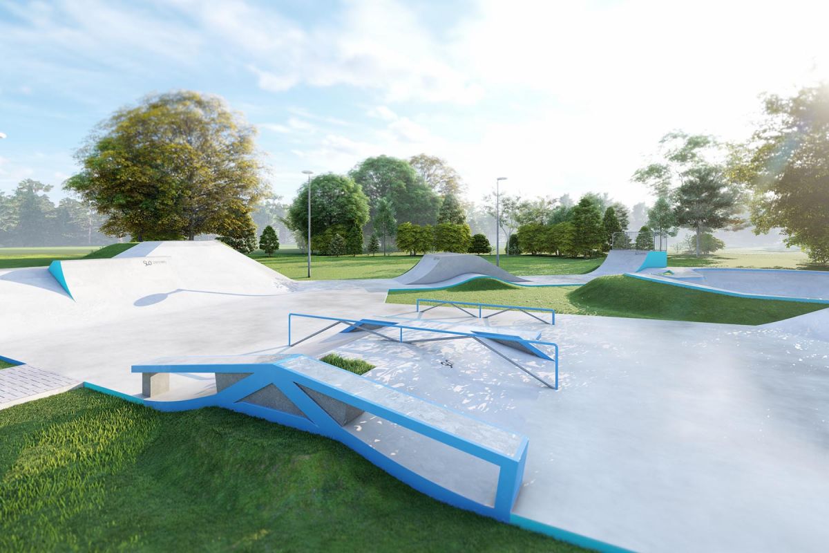 Projet de skatepark en béton - Skatepark Knurów