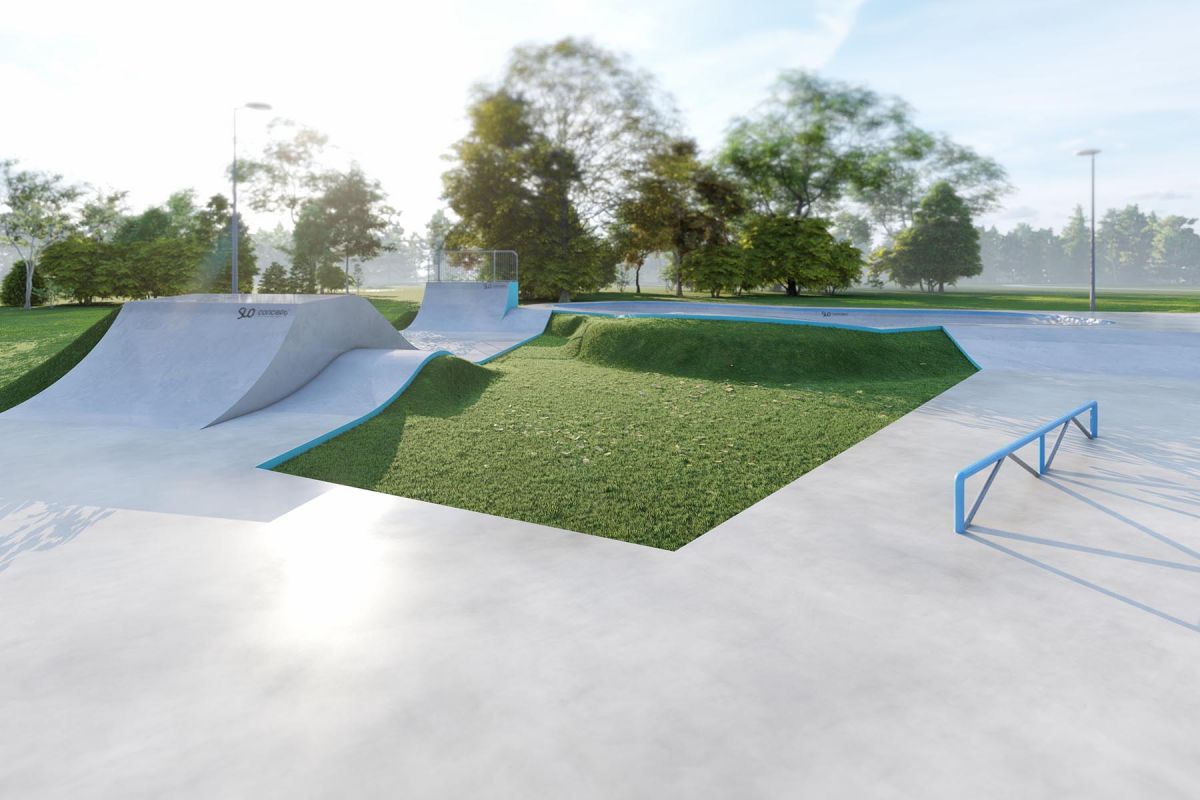 Projet de skatepark en béton - Skatepark Knurów