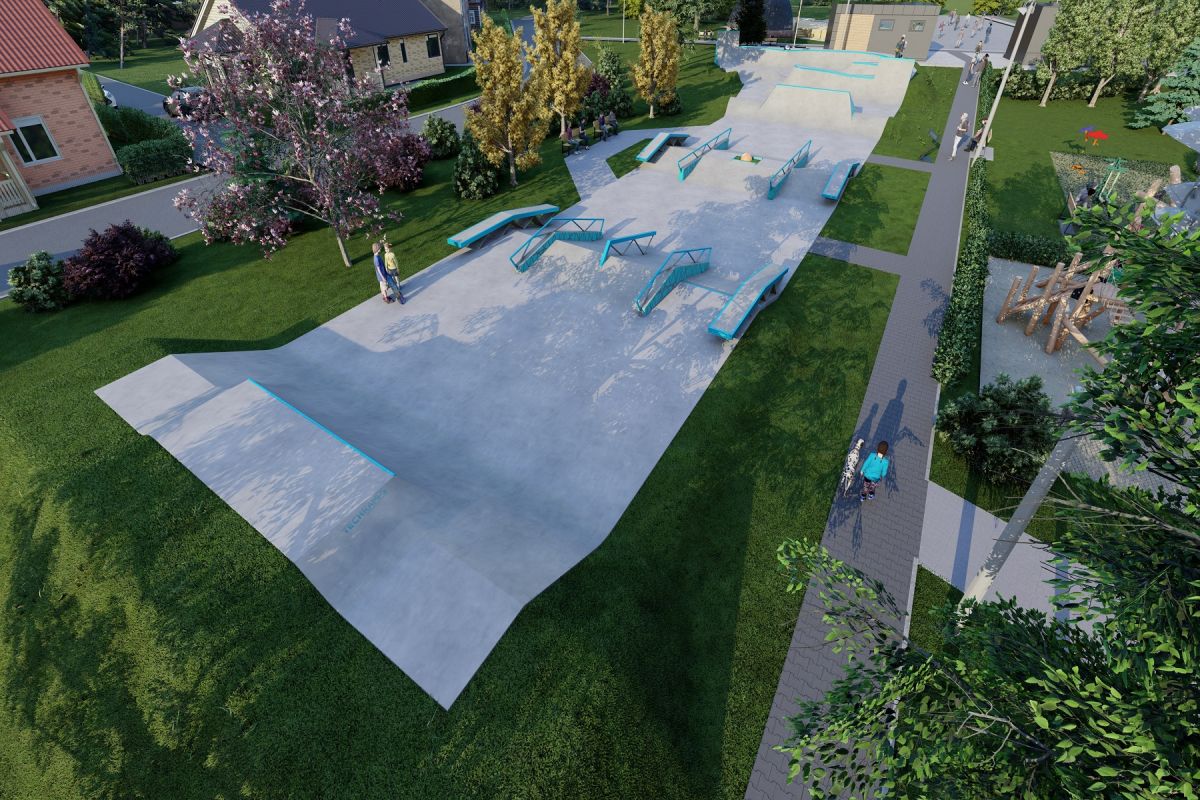 Projet de skatepark en béton - Brzeszcze