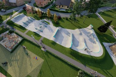Prosjekt for en skatepark i betong – Brzeszcze