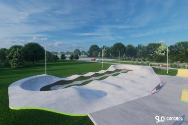 Prosjekt for skatepark og pumptrack i betong - Tęgoborze
