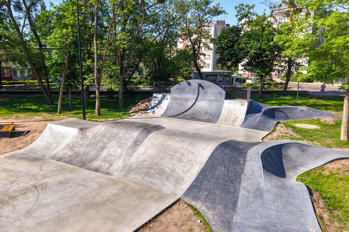 Projekt skateparku betonowego- Ostrołęka 
