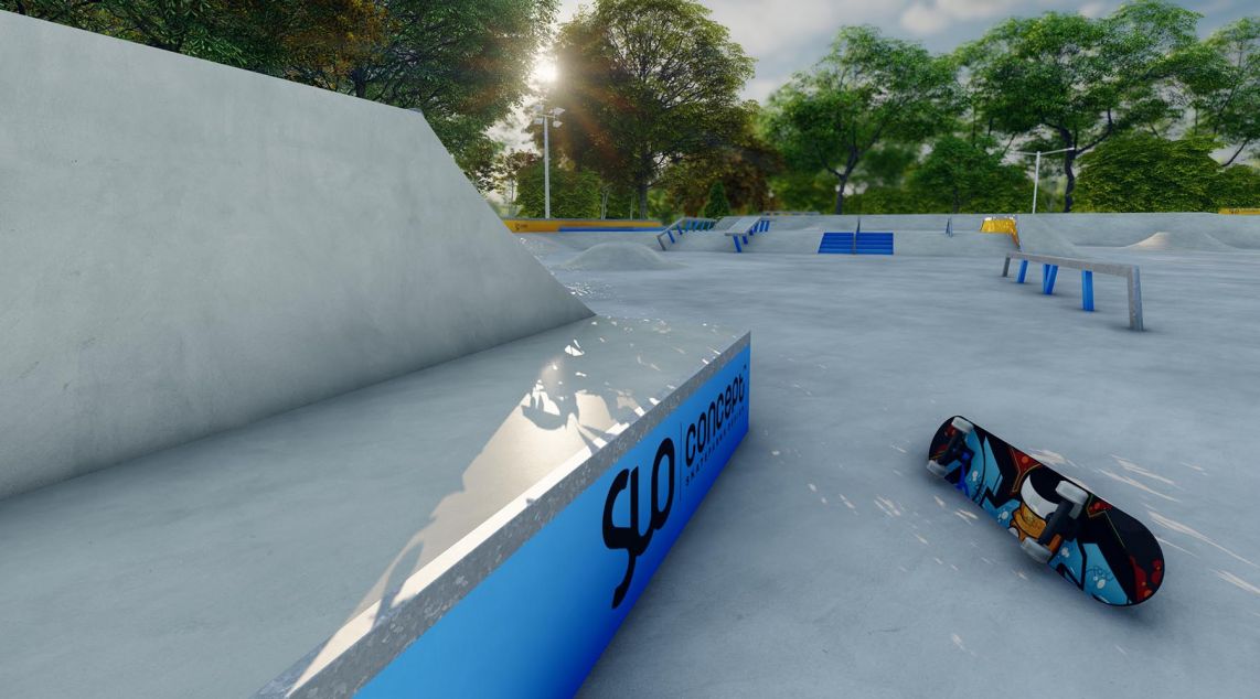Skatepark betonowy