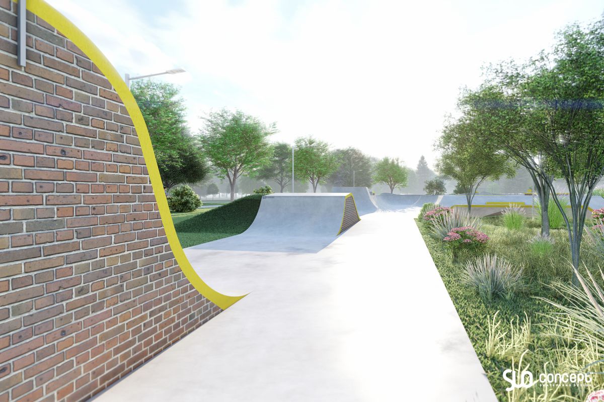 Projekt skateparku betonowego - Solec Kujawski