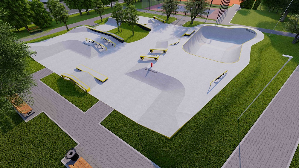 Skatepark project - Wrocław (ul. Ślężna)