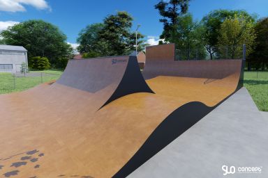 Projet de skatepark modulaire en bois - Wieprz-Frydrychowice