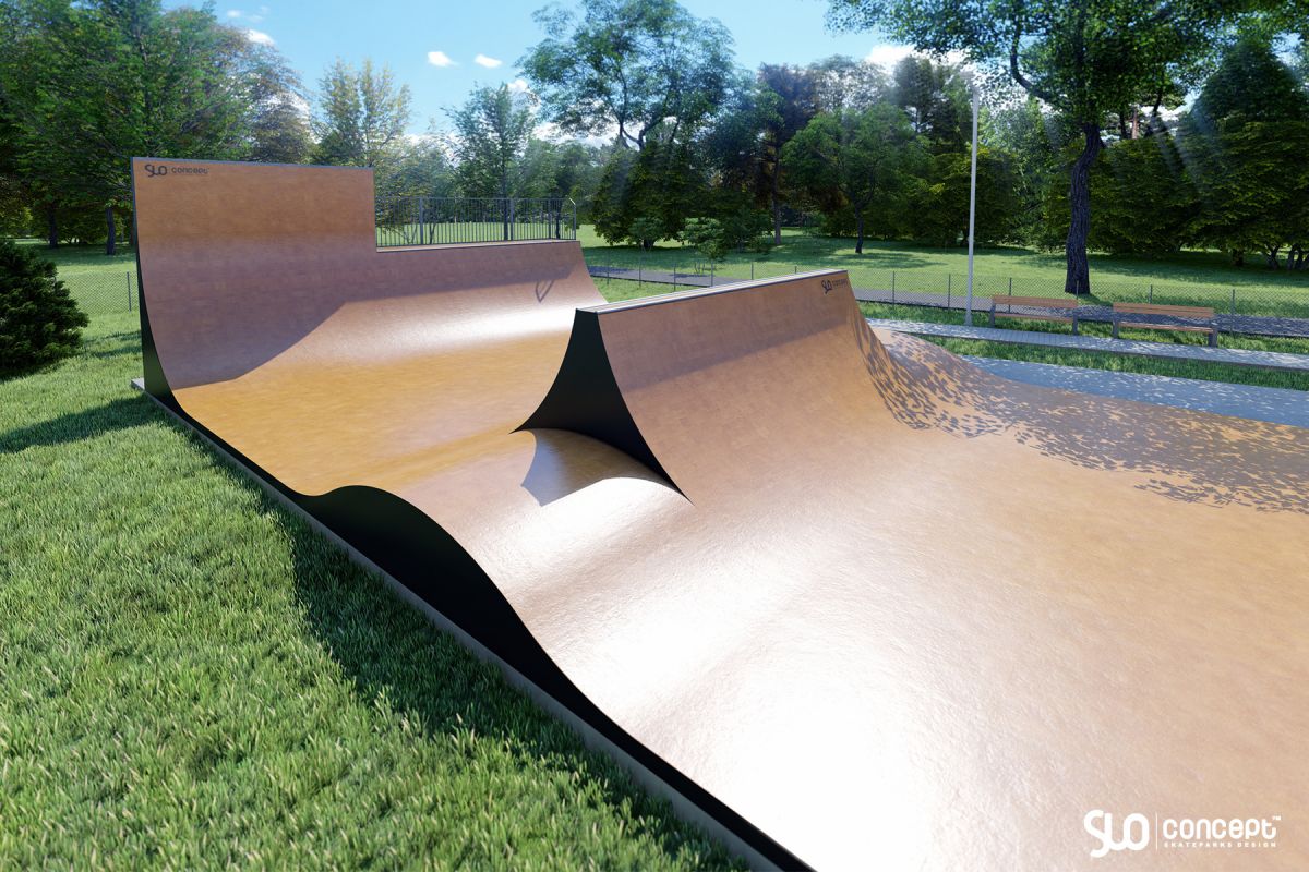 Projekt skateparku drewnianego modułowego - Wieprz-Frydrychowice