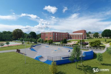 Projet de skatepark et de pumptrack en béton - Skawina