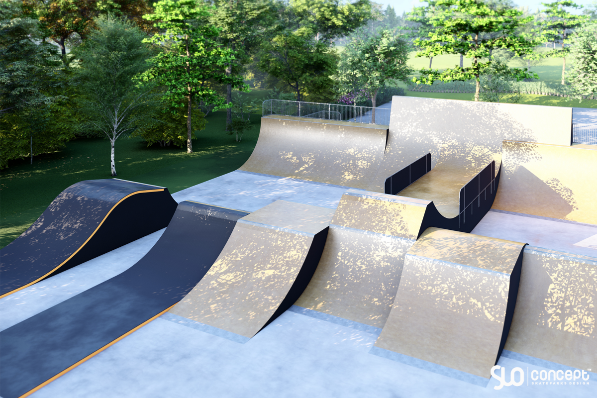 Projekt skateparku betonowego - Lędziny