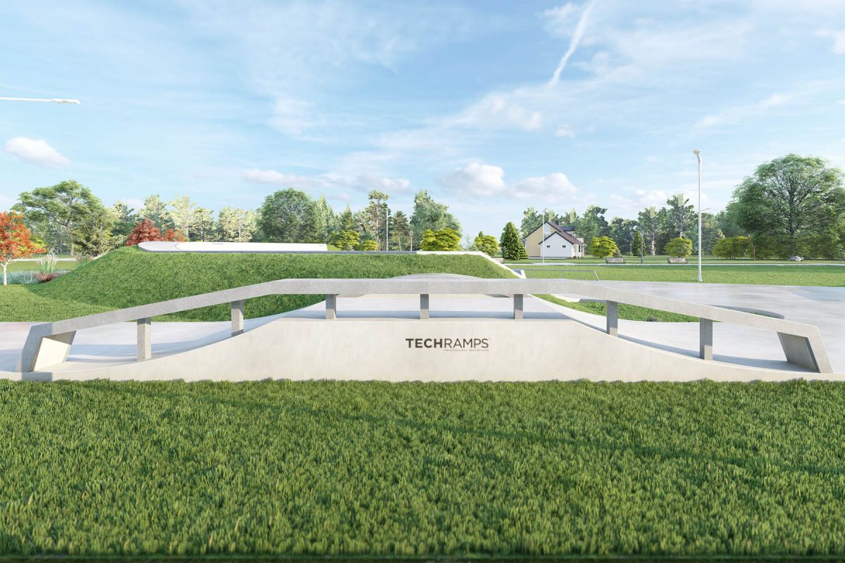 Projekt skateparku betonowego Ścinawa 