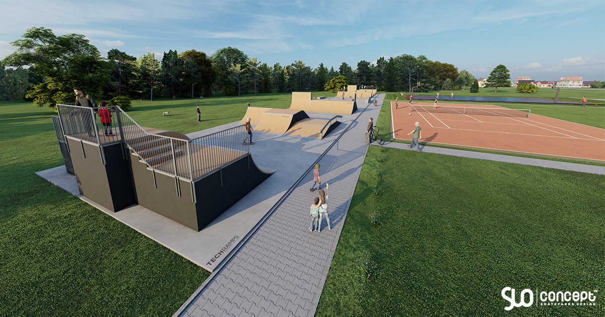 Entwurf eines modularen Skateparks – Rzezawa