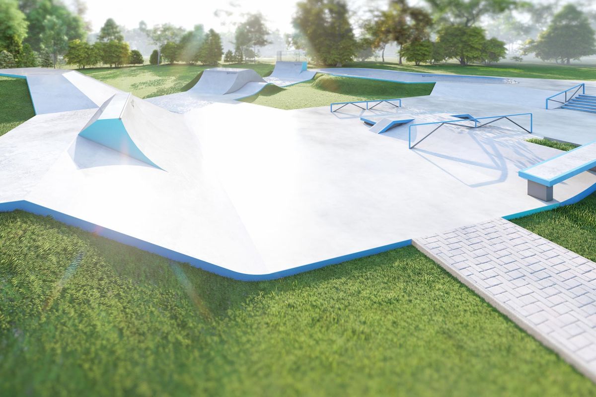 Concrete skatepark project - Skatepark Knurów