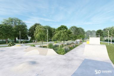 Skatepark-Projekt aus Beton - Solec Kujawski