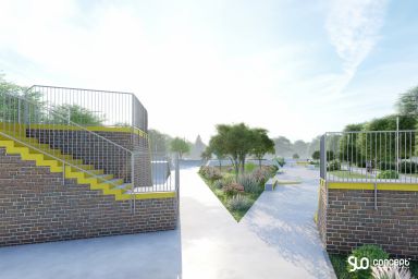 Skatepark-Projekt aus Beton - Solec Kujawski