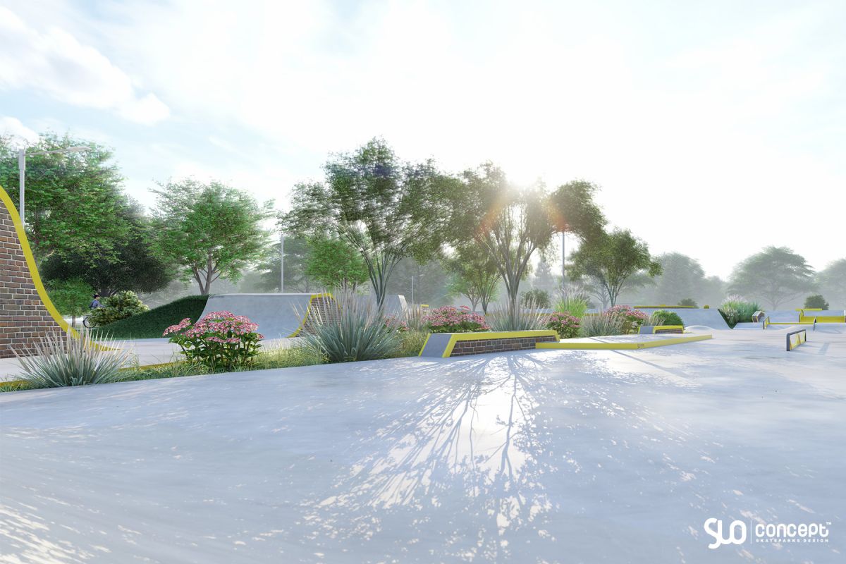 Skatepark-Projekt aus Beton - Solec Kujawski