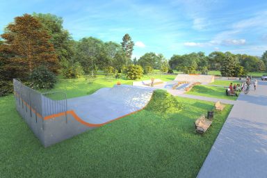 Skatepark-prosjekt i betong - Nowa Wieś Wielka
