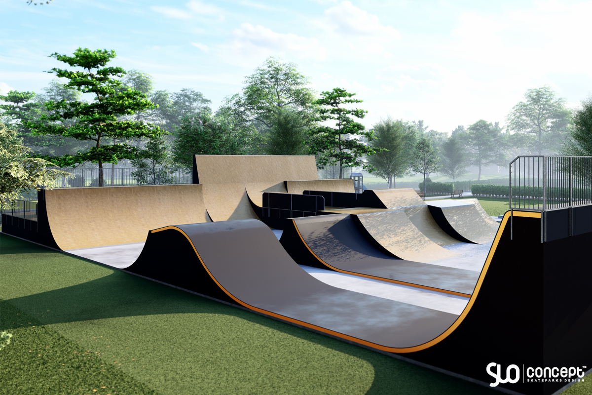 Projekt skateparku betonowego - Lędziny