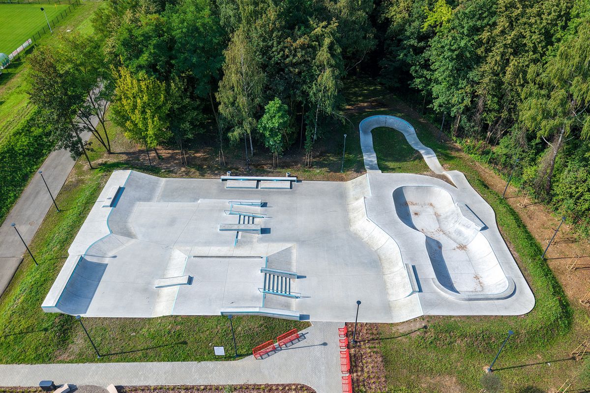 Projekt skateparku betonowego - Wojkowice 