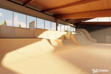 Indoor modular skatepark project - Zory