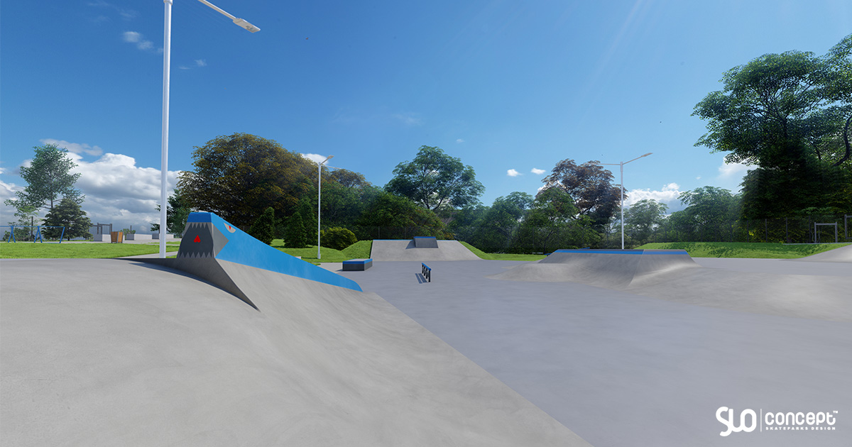 Projet de skatepark en béton - Drezdenko