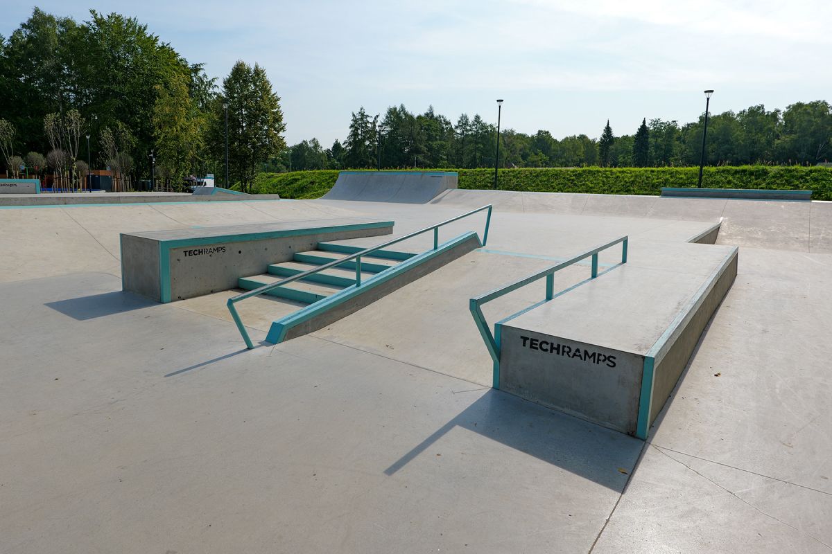Entwurf eines Skateparks aus Beton – Wojkowice