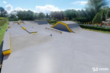 Projet de skatepark en béton - Tarnowskie Góry
