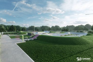 Prosjekt for skatepark og pumptrack i betong - Tęgoborze