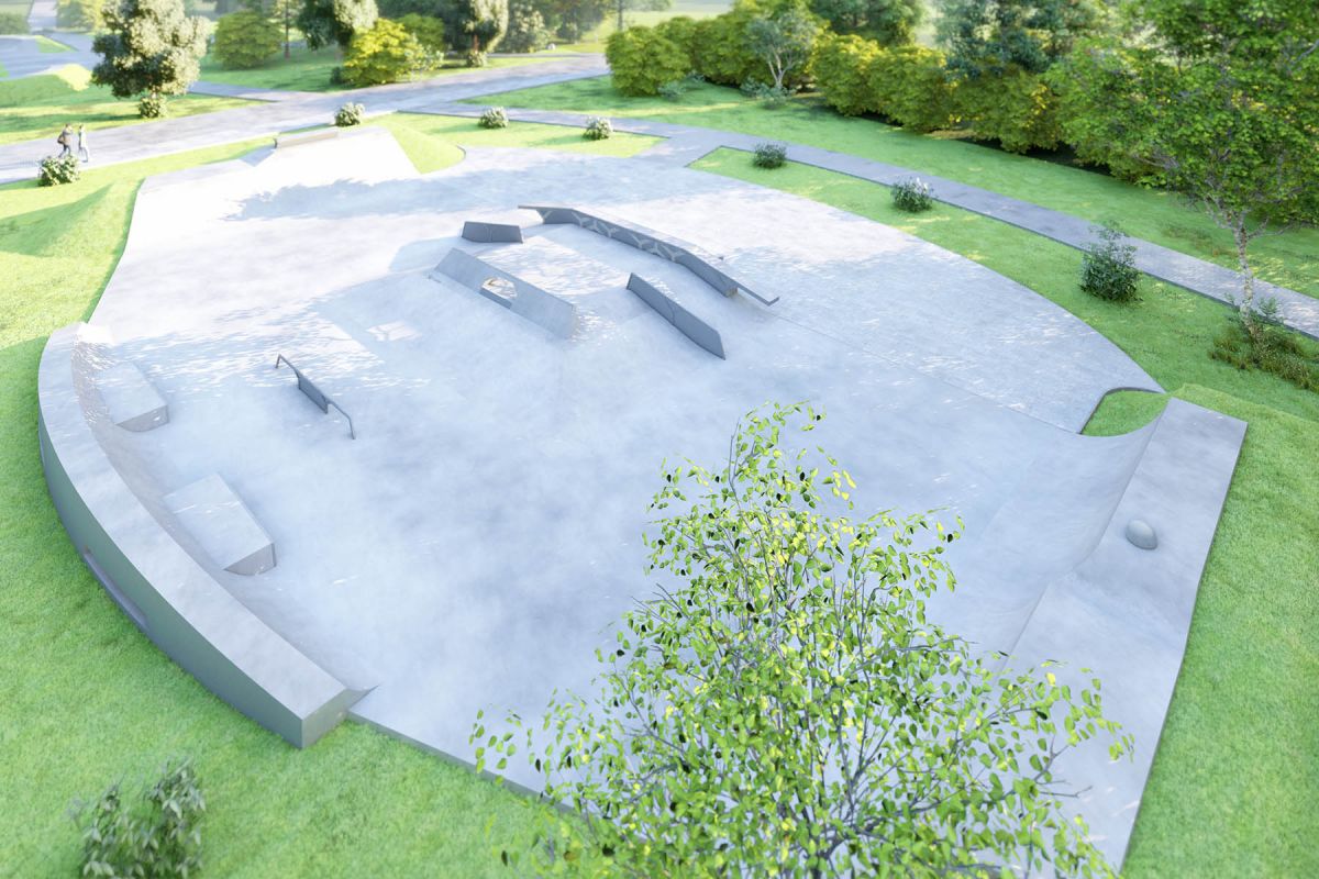 Projet de skatepark en béton - Siemianice