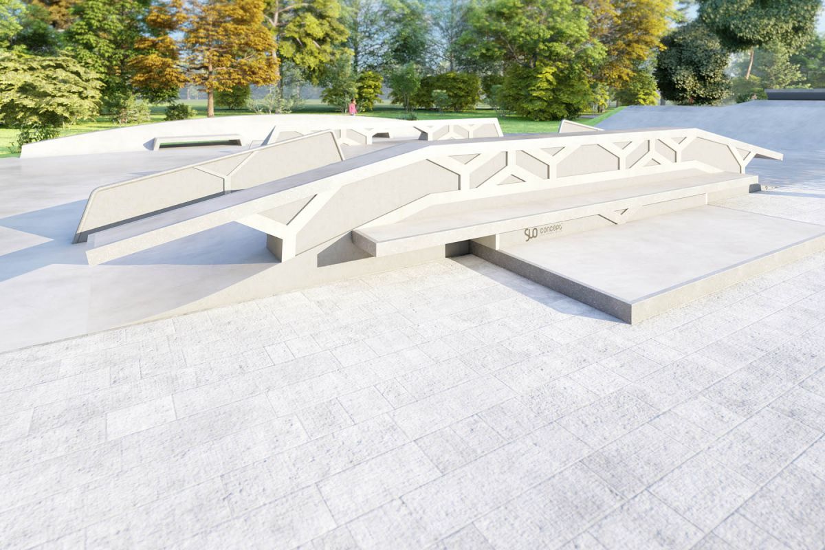Projet de skatepark en béton - Siemianice