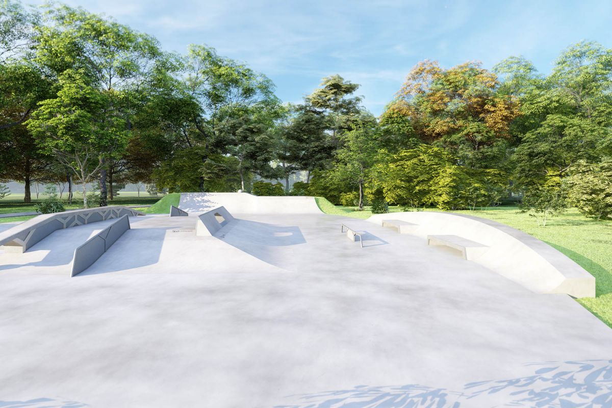 Projet de skatepark en béton - Siemianice