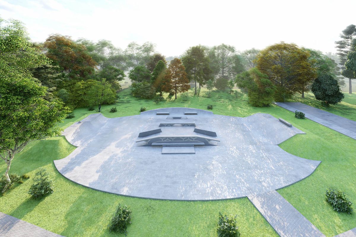 Projet de skatepark en béton - Siemianice