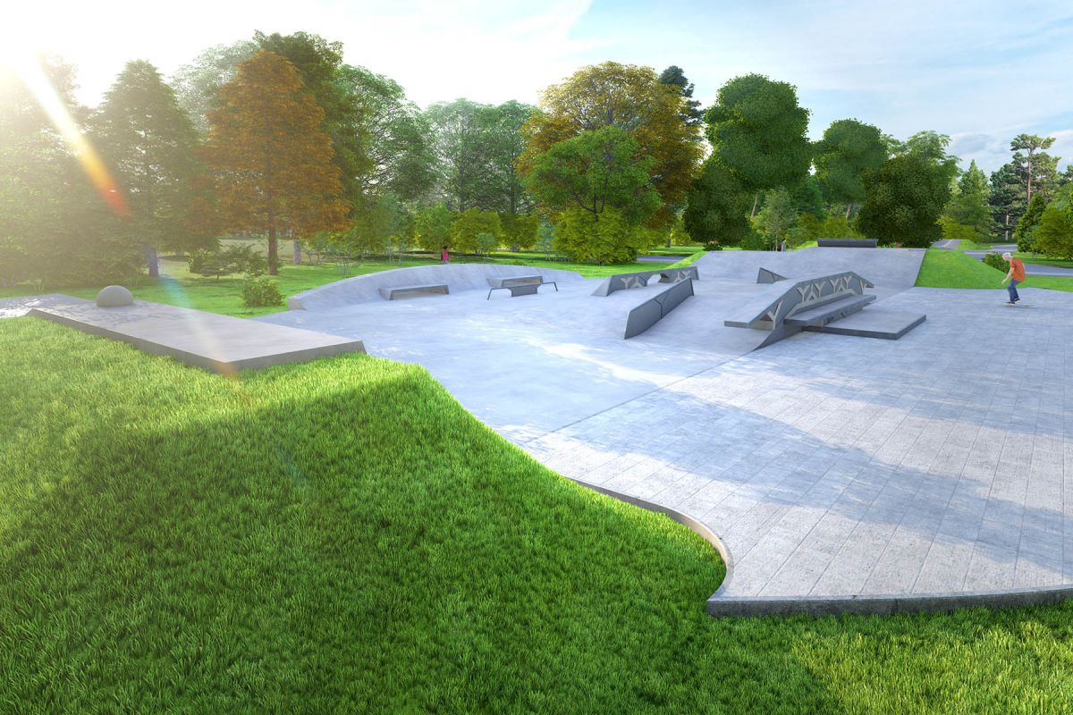 Projet de skatepark en béton - Siemianice